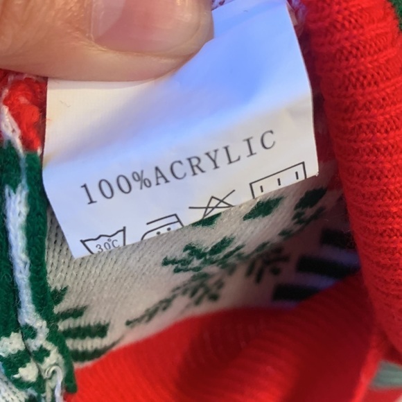 Raisevern Men/Women Christmas Sweater Pullover Snowflake Tree Large - Picture 4 of 5